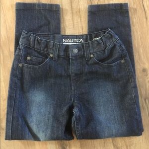 Nautica Boy Blue Jeans Adjustable Waist Dark Wash